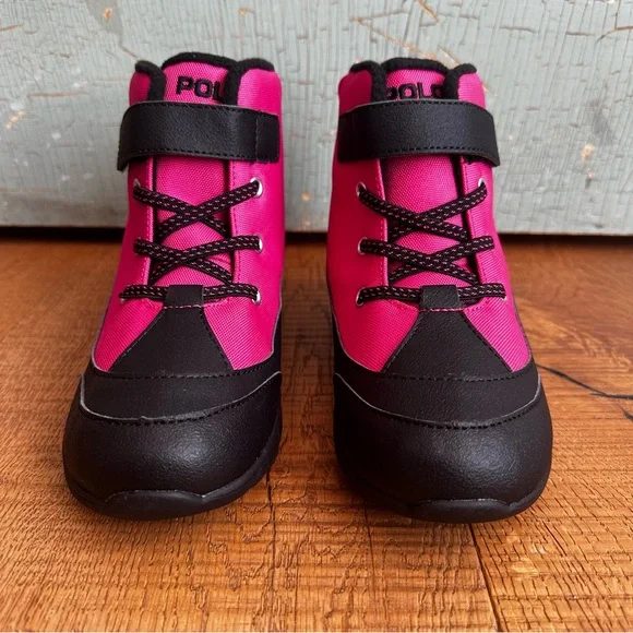 NIB Polo Ralph Lauren Little Girl's Barnes Winter Snow Boots Size 2 - Picture 9 of 9